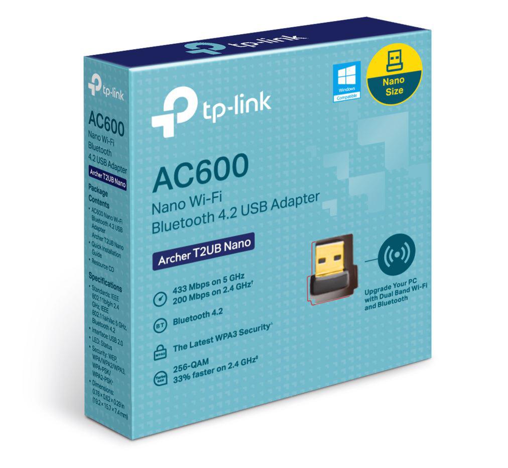 Adaptor Wi-Fi Bluetooth TP-Link Archer T2UB Nano, nano USB, AC600, Wi-Fi Dual-Band, Bluetooth 4.2 2 Adaptor Wi-Fi Bluetooth TP-Link Archer T2UB Nano, nano USB, AC600, Wi-Fi Dual-Band, Bluetooth 4.2 - imagine 2
