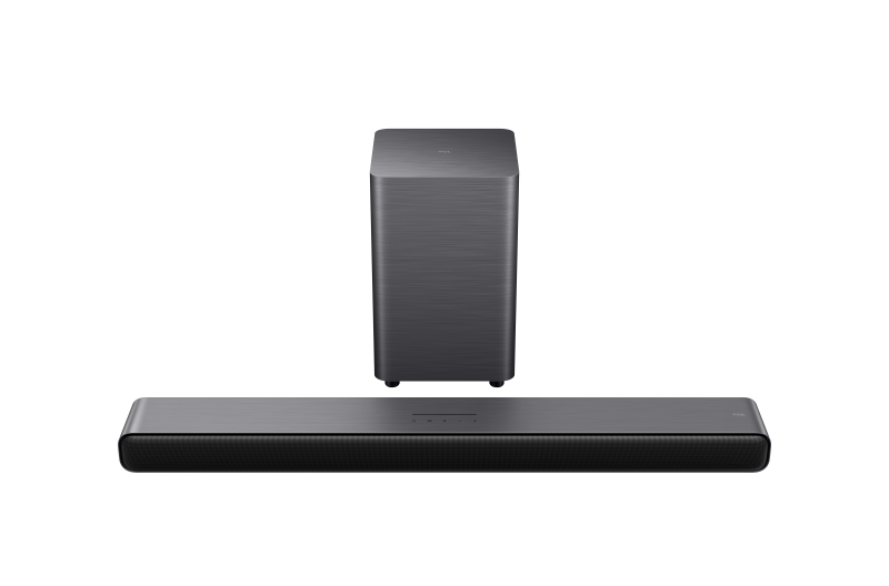 Soundbar TCL S55H, 2.1, 220W, Bluetooth 5.2, Dolby Atmos & DTS-Virtual:X, HDMI eARC, Subwoofer Wireless, Negru