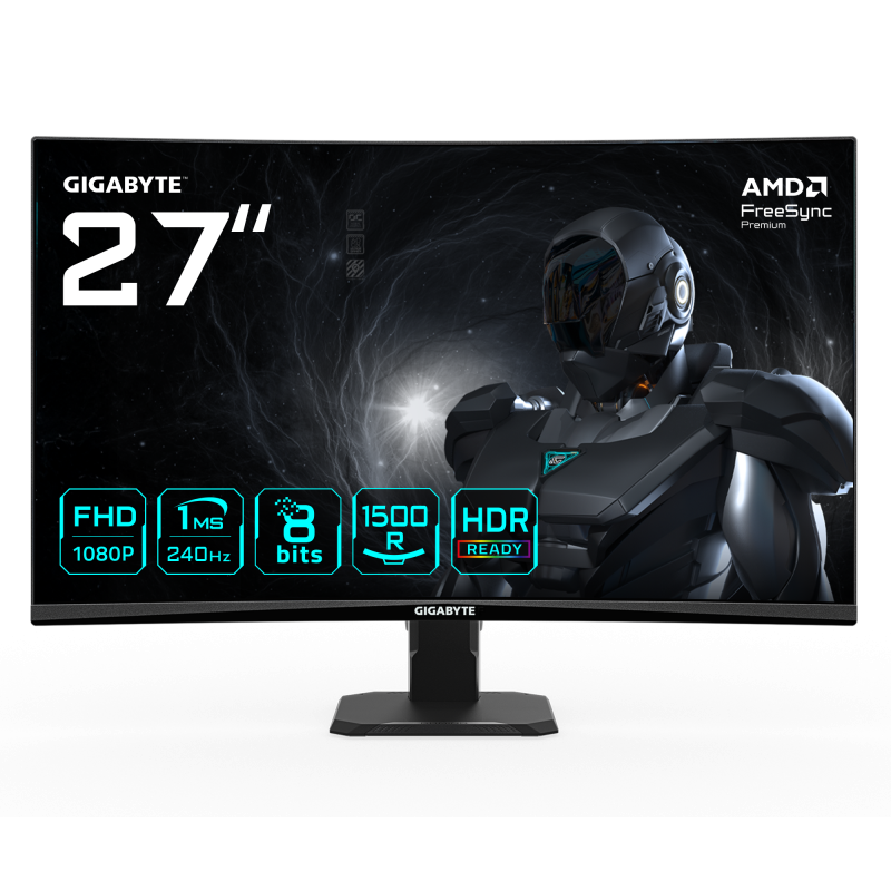 Monitor Gigabyte GS27FC2 – 27″ VA 1500R FHD(1920×1080), 240Hz, 1ms GS27FC2