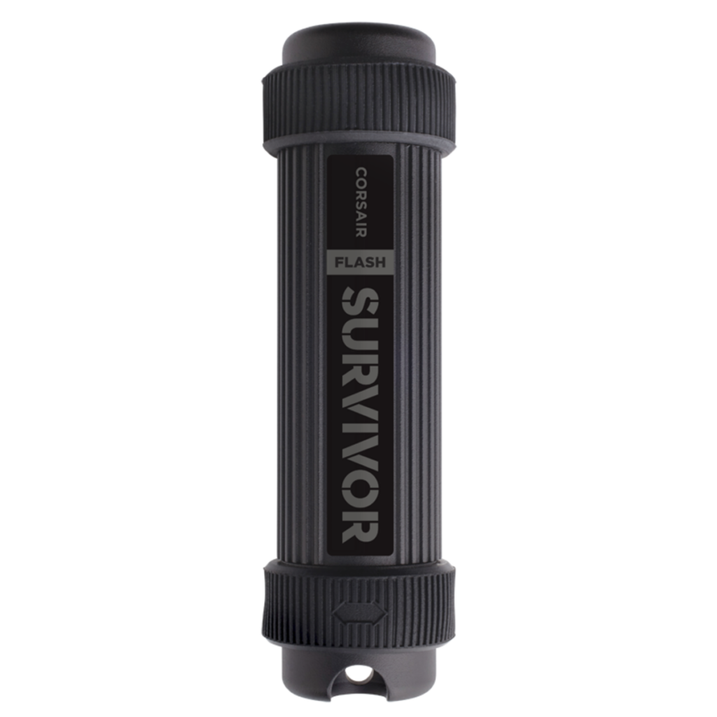 Memorie USB Corsair Flash Survivor Stealth, 256GB, aluminiu, shock resistant, waterproof, USB 3.0