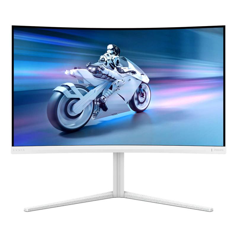 Monitor Gaming Curbat LED VA Philips Evnia 5000 31.5″, QHD (2560×1440), 180Hz, 1ms GtG (0.5ms SMBR), AMD FreeSync™, NVIDIA G-Sync™ Compatible, 1500R, 2x HDMI, Display Port, Jack, Ambiglow, Pivot, VESA, alb