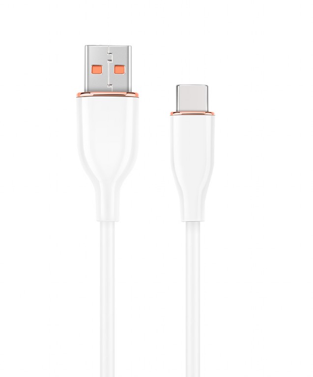 Cablu alimentare si date GEMBIRD, pentru smartphone, USB 2.0 (T) la USB 2.0 Type-C (T), 1.5m, protectie silicon, alb
