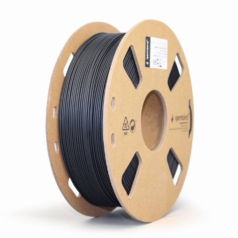 Gembird PLA, 1,75 mm, 1 kg, filament negru