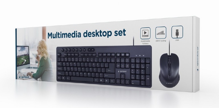 Set tastatura si mouse Gembird KBS-UM-04, cu cablu, negru, EN layout 4 Set tastatura si mouse Gembird KBS-UM-04, cu cablu, negru, EN layout - imagine 4