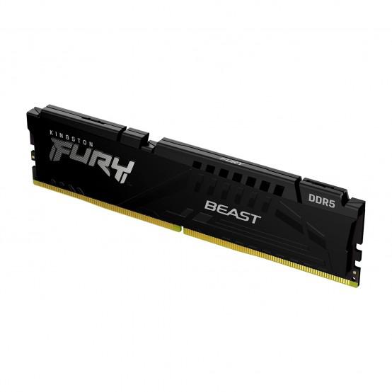 Memorie Kingston FURY Beast Black XMP, 8GB DDR5, 5600MT/s, CL40