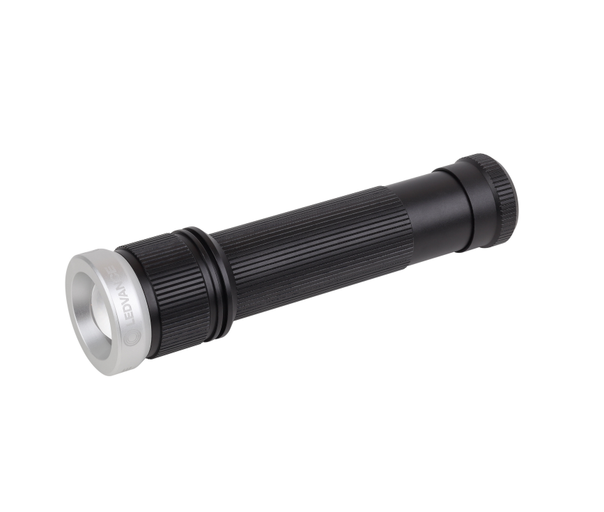 Lanterna LED de mana Ledvance Tactical, 15W, 1400 lm, zoom, 4 moduri de iluminare, 6xAAA neincluse, IP65, Negru