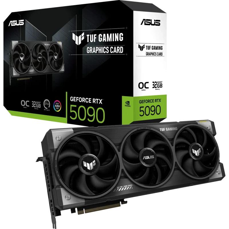Placa video ASUS TUF Gaming GeForce RTX™ 5090 OC Edition, 32GB GDDR7, 512-bit