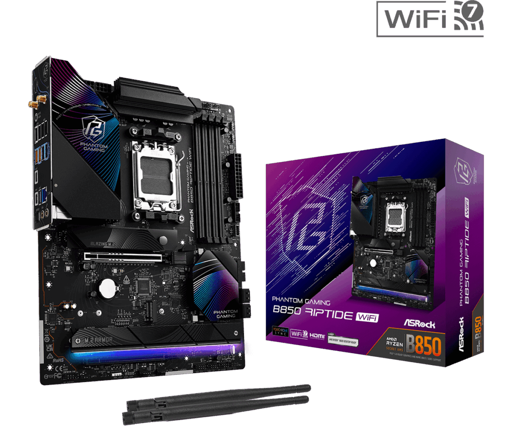 Placa de Baza ASROCK PHANTOM GAMING B850 RIPTIDE WIFI AM5