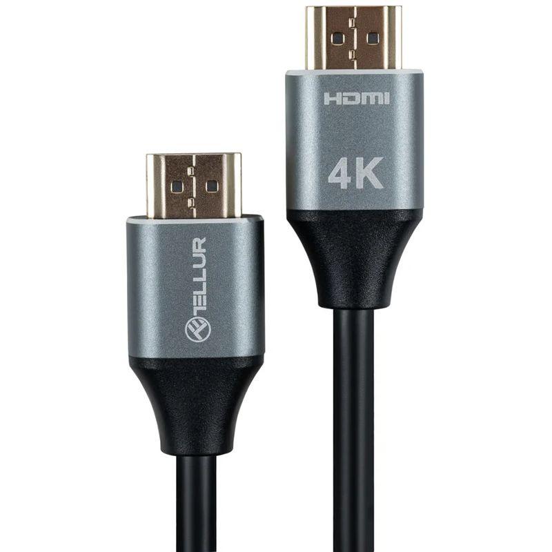 Cablu Tellur HDMI 2.0, 4K, 18Gbps, tata-tata, Ethernet, aurit, 5m, Negru 1 Cablu Tellur HDMI 2.0, 4K, 18Gbps, tata-tata, Ethernet, aurit, 5m, Negru