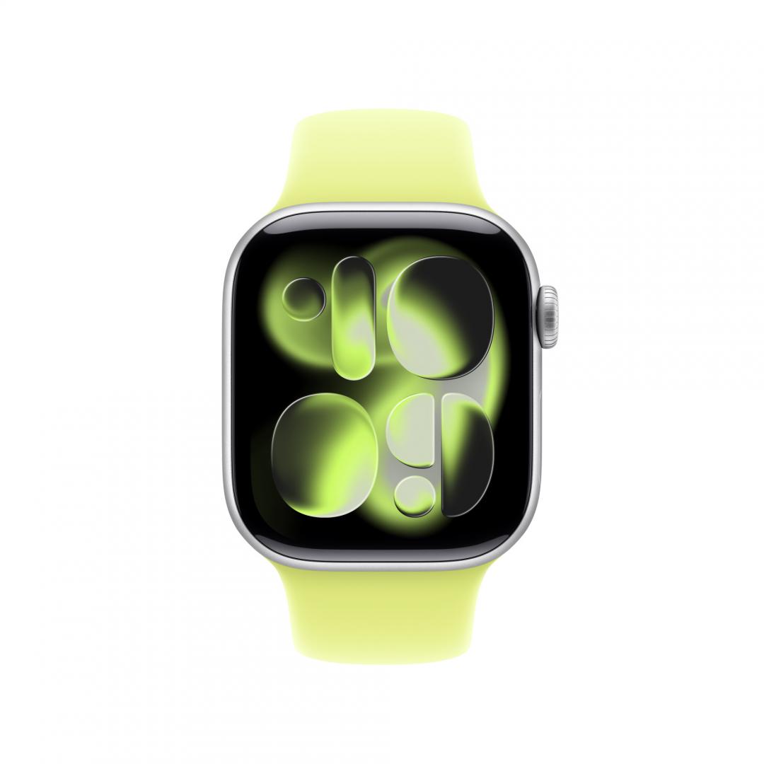 Curea pentru Apple Watch 42mm, Sport Band - S/M, Neon Yellow 2 Curea pentru Apple Watch 42mm, Sport Band - S/M, Neon Yellow - imagine 2