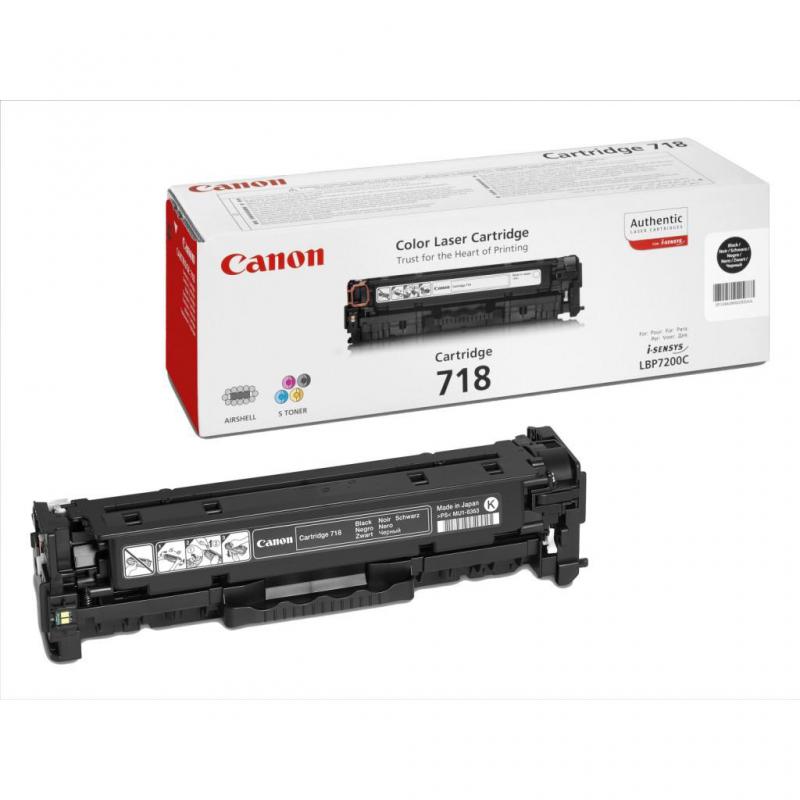 Cartus Canon CRG-718Bk Negru 2 Cartus Canon CRG-718Bk Negru - imagine 2