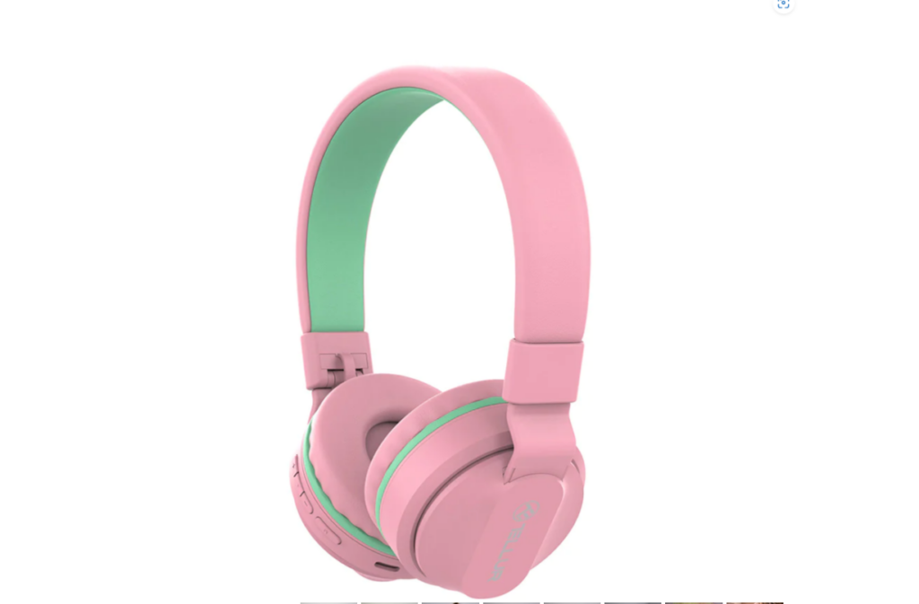 Casti copii Over-Ear Tellur Buddy, Bluetooth 5.3, roz, incarcare USB-C (pentru fete)