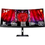 Monitor gaming Xiaomi G34Wqi ultrawide 34 inch, WQHD, 180Hz, negru