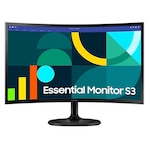 Monitor VA LED Samsung 24″ LS24D364GAUXEN, FulL HD 1920 x 1080, VGA, HDMI, Ecran curbat, 100 Hz, 4 ms Negru