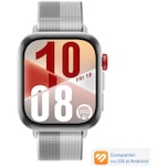 Smartwatch HUAWEI Watch Fit 4, Silver Body with Silver Woven Strap