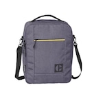 Borseta Code – Hex Go, material 420D hexagonal, buzunar cu fermoar – gri inchis