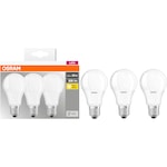 Set 3 becuri LED Osram Base Classic A60, E27, 8.5W (60W), 806 lm, lumina calda (2700K), clasa energetica F
