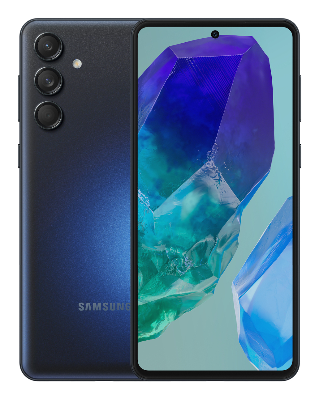 Smartphone Galaxy M55 256GB 8GB RAM 5G Dual SIM Blue Black "SM-M556EZKCEUB" (timbru verde 0.45 lei) - imagine 2