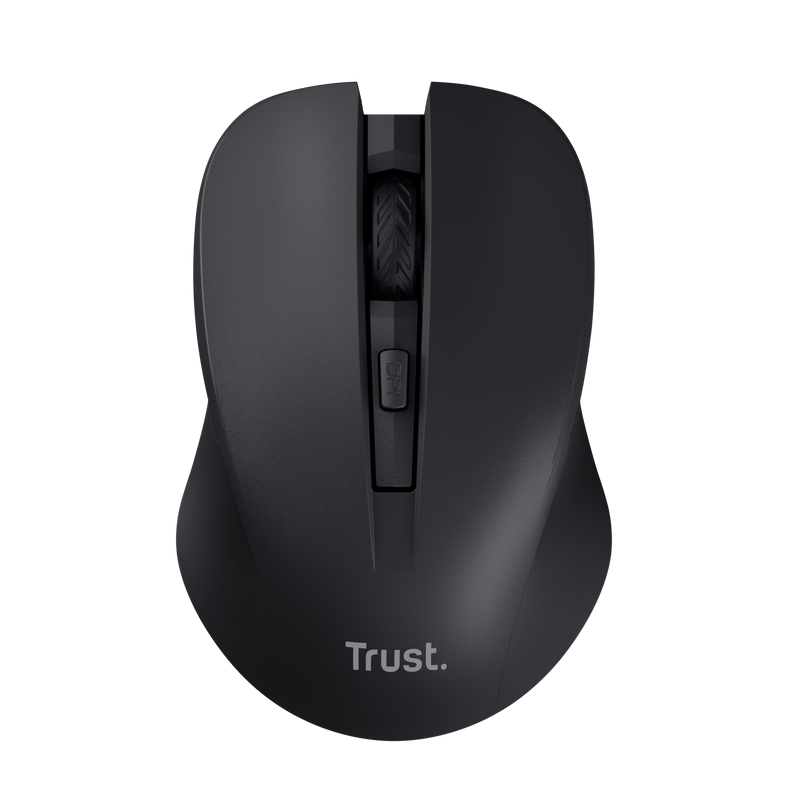 Mouse Wireless Trust MYDO, Silentios, 1000/1400/1800 DPI, Negru