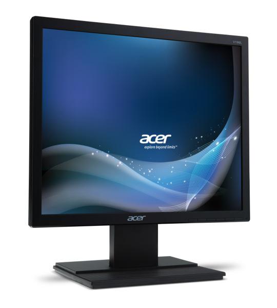 Monitor LED IPS Acer 19″, HD+, VGA, DVI, Boxe, Negru, V196LBBMD