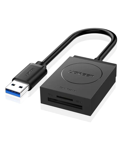 Cititor de carduri SD/micro SD Ugreen, USB 3.0, negru
