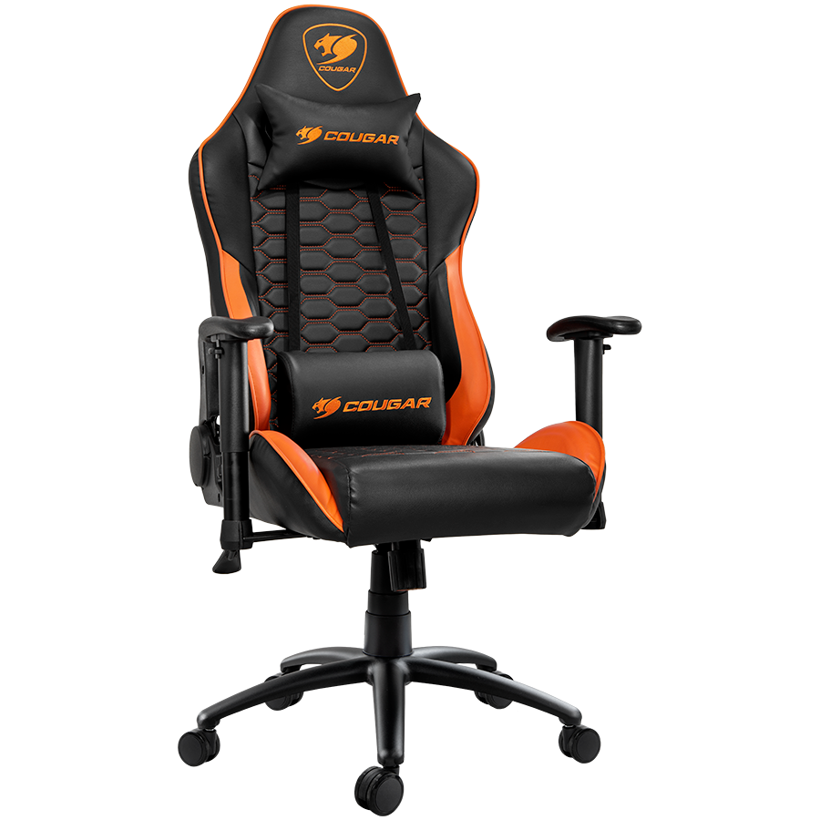 Scaun gaming Cougar Outrider I, Negru/Portocaliu 2 Scaun gaming Cougar Outrider I, Negru/Portocaliu - imagine 2