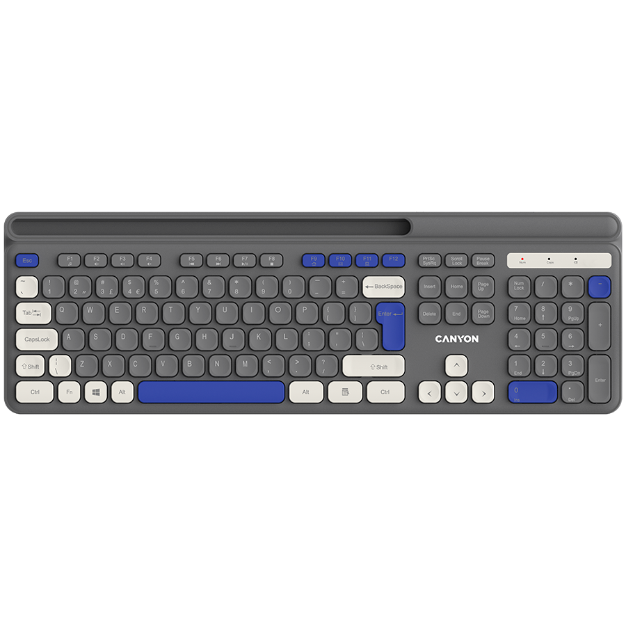 Tastatura Canyon HKB-W03 Wireless Gray