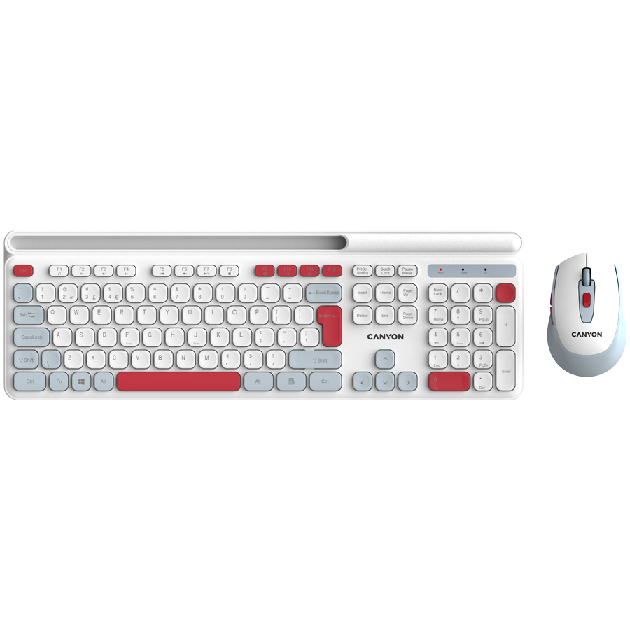Set Tastatura + Mouse, Canyon, Alb