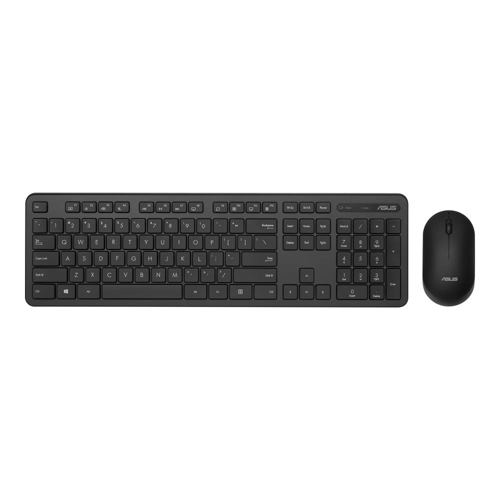 Kit tastatura + mouse wireless ASUS CW100, Negru