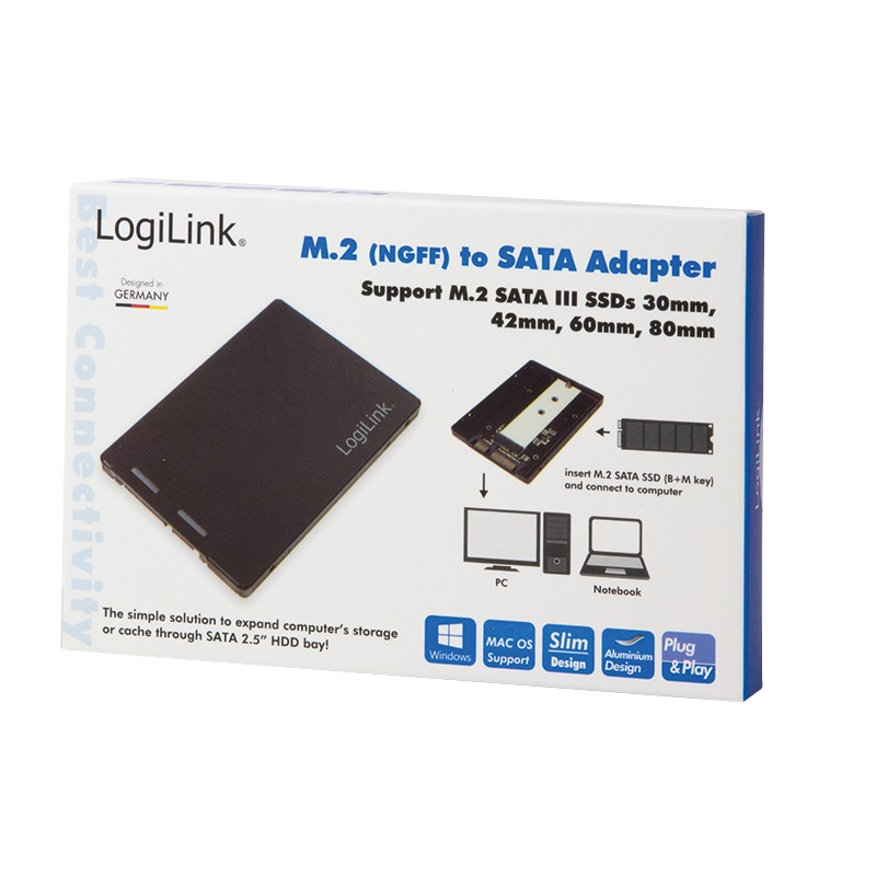 Adaptor inter LogiLink AD0019 M.2 to SATA III, 2.5" 5 Adaptor inter LogiLink AD0019 M.2 to SATA III, 2.5" - imagine 5