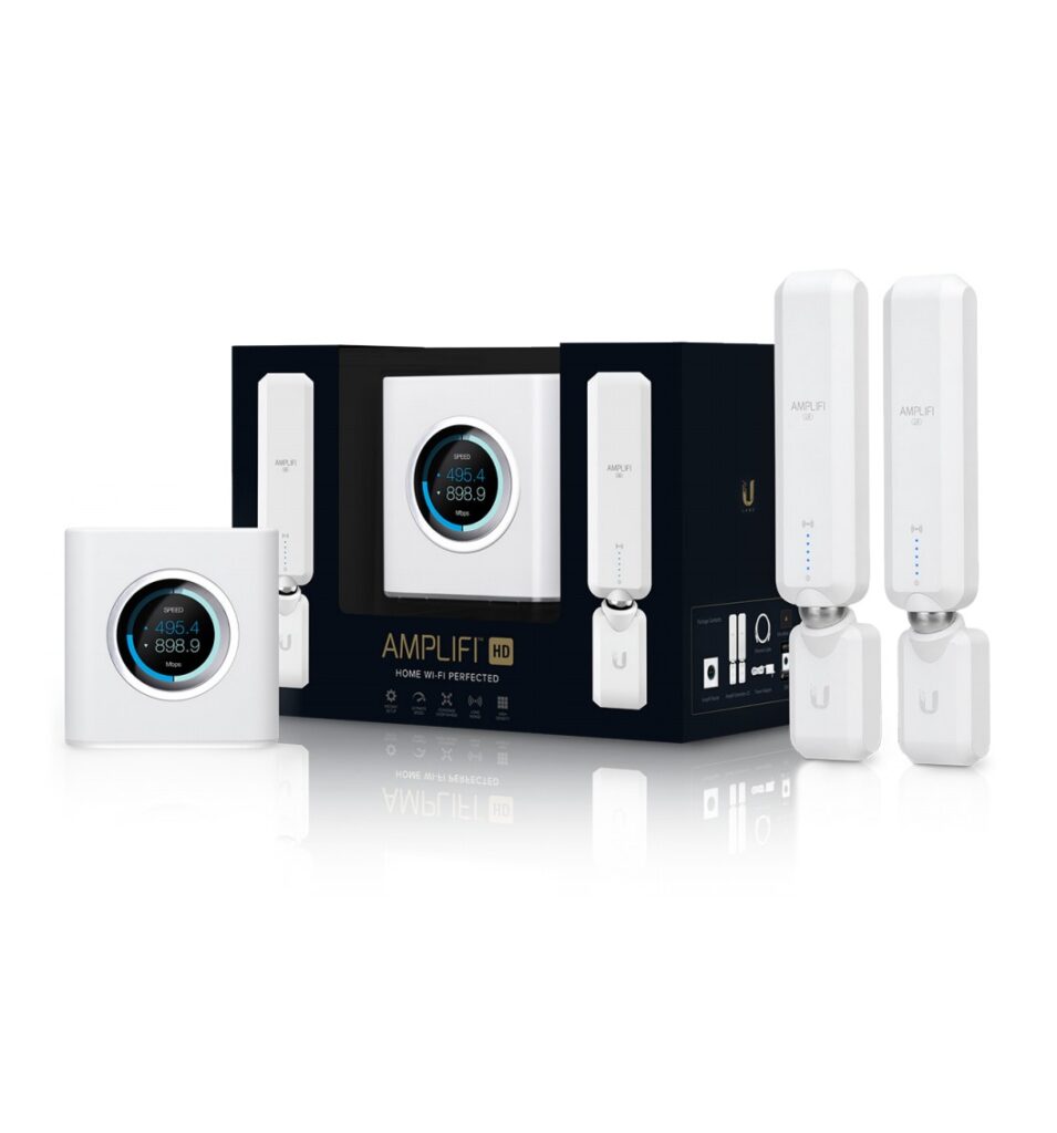 Sistem Wi-Fi Mesh UBIQUITI AmpliFi™ HD, Dual-band Gigabit, MU-MIMO, Touchscreen