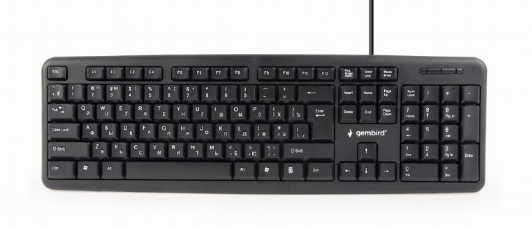 Tastatura Gembird KB-U-103, USB, RU layout, Negru