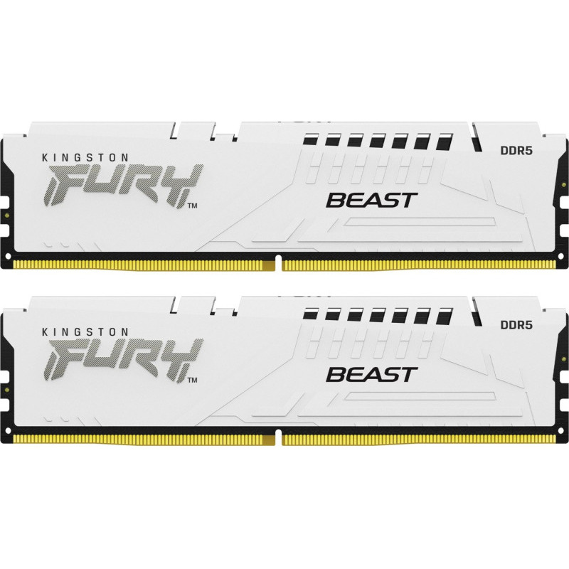 Memorie Kingston FURY Beast White 32GB(2x16GB) DDR5, 5600MT/s, CL40