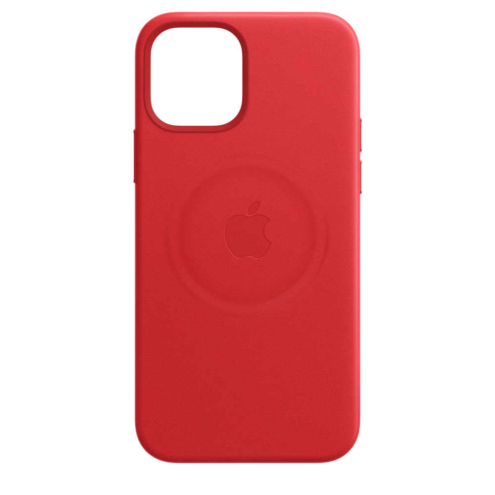 Husa de protectie Apple Leather Case MagSafe pentru iPhone 12 mini, (PRODUCT)RED 2 Husa de protectie Apple Leather Case MagSafe pentru iPhone 12 mini, (PRODUCT)RED - imagine 2