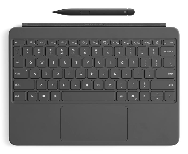 Set tastatură Microsoft Surface Pro 12 inch cu Slim Pen și tasta Copilot, negru