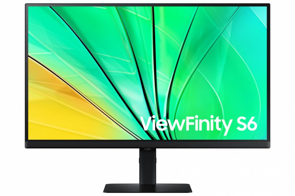 Monitor IPS LED Samsung ViewFinity S6 27″ LS27D600EAUXEN, QHD 2560 x 1440, HDMI, DisplayPort, USB, Pivot, 100 Hz, 5 ms Negru