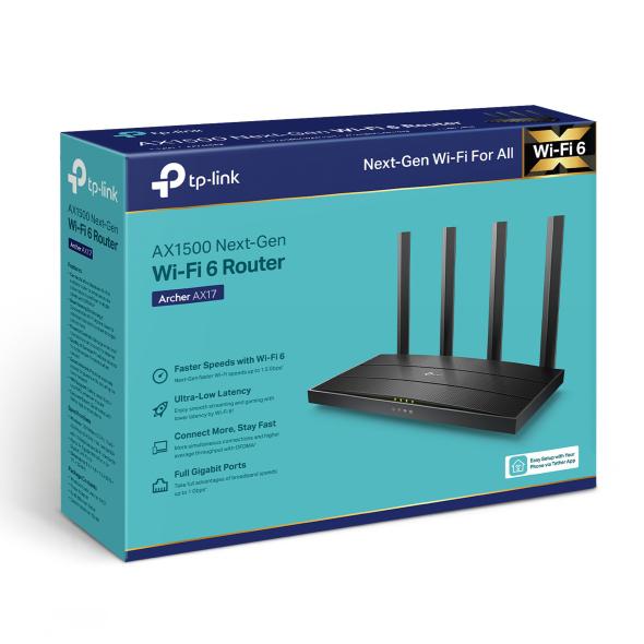Router wireless TP-LINK Gigabit ARCHER AX17 Dual-Band WiFi 6 1 Router wireless TP-LINK Gigabit ARCHER AX17 Dual-Band WiFi 6