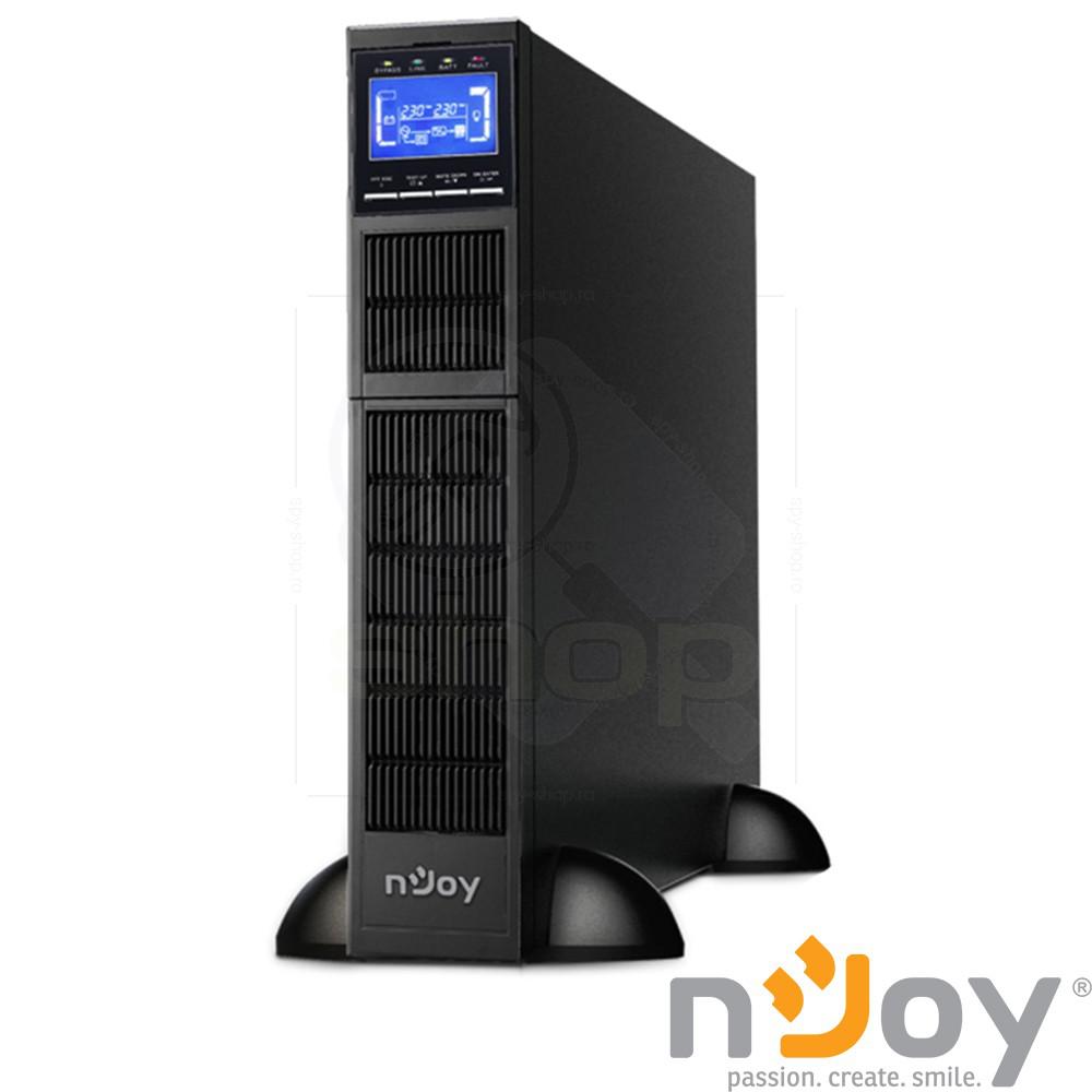 UPS nJoy Balder 6000, 6000VA/6000W, On-line, Dubla conversie, Montare Rack/Tower, LCD Display, Garantie Pick-up & Return, Functioneaza doar impreuna cu Balder Battery Pack 2U sau 3U