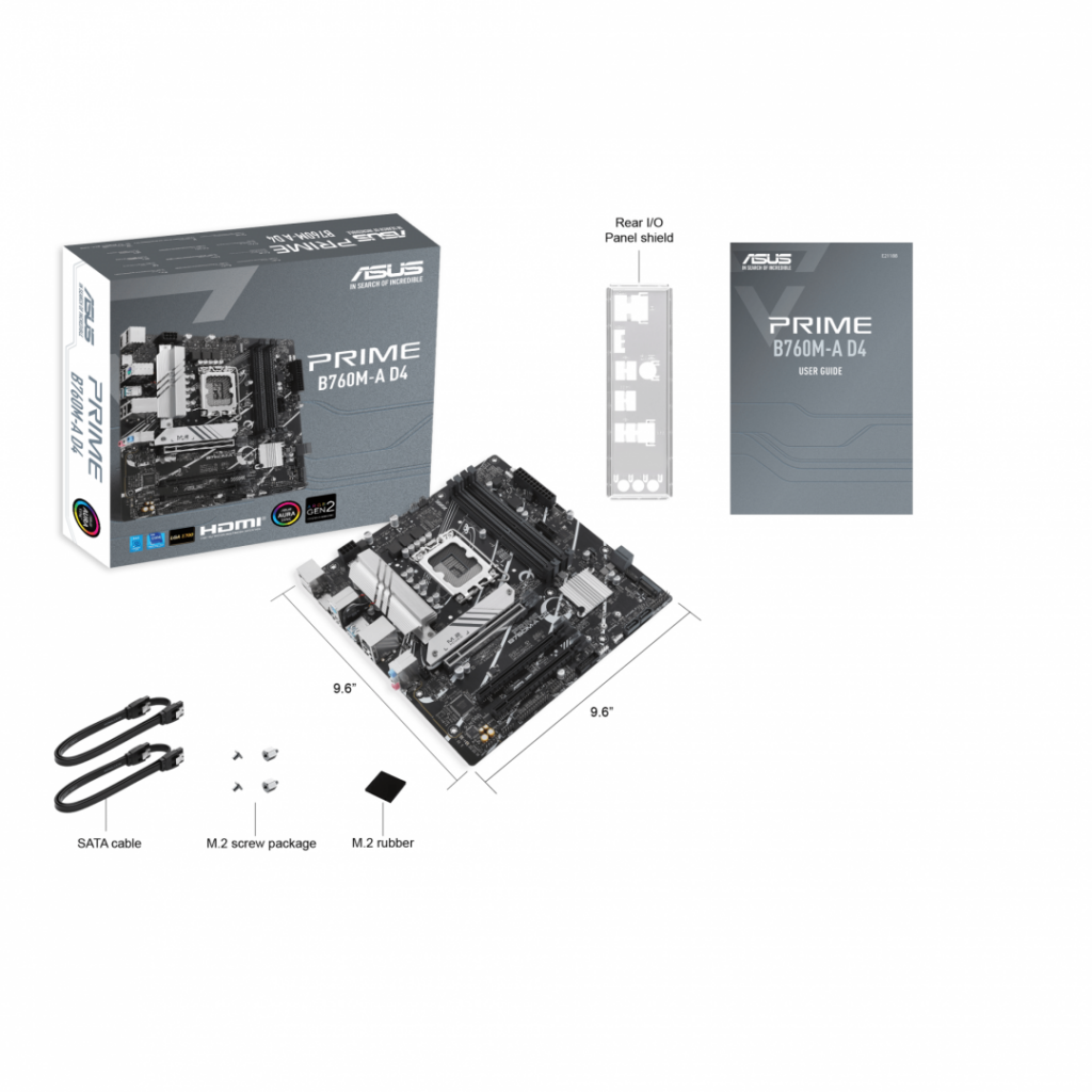 Placa de baza ASUS PRIME B660-PLUS D4, Intel B660, LGA 1700, ATX „90MB18X0-M1EAY0”