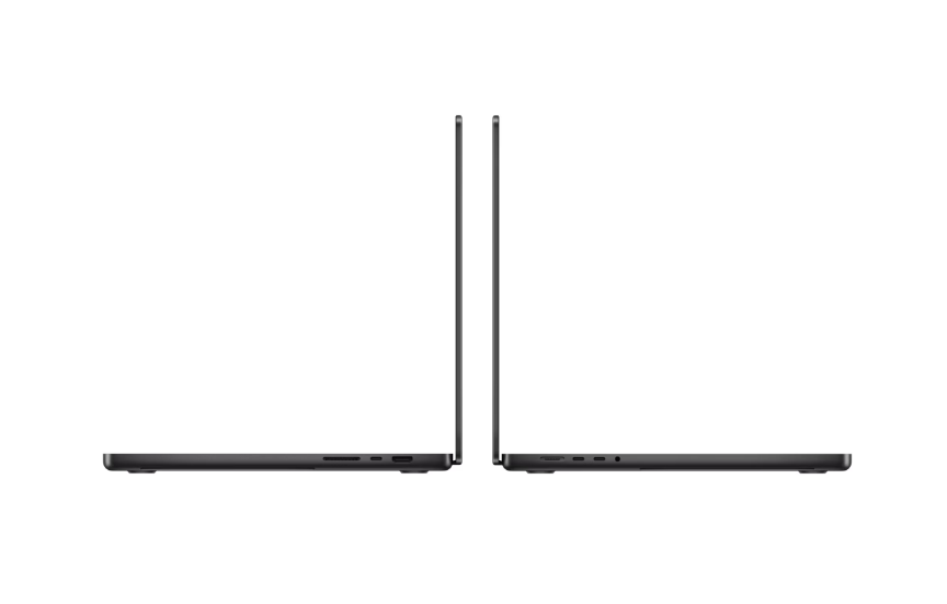 Laptop Apple MacBook Pro 16.2″, cu procesor Apple M4 Max, 14 nuclee CPU si 32 nuclee GPU, 36 GB RAM, 2TB SSD, Space Black, Tastatura internationala