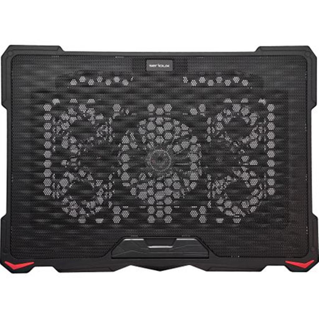 Cooler laptop Serioux NCP035, 10-17.3", 5 ventilatoare, USB, negru