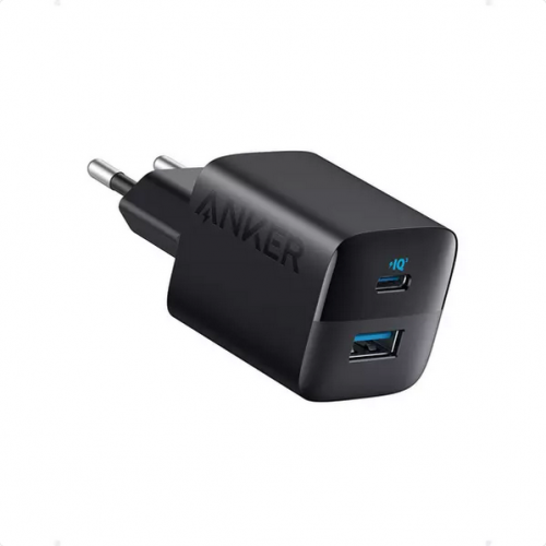Incarcator retea Anker, „323” 33W, PowerIQ, 1 x USB Type-C, 1 x USB, Negru, „A2331G11”