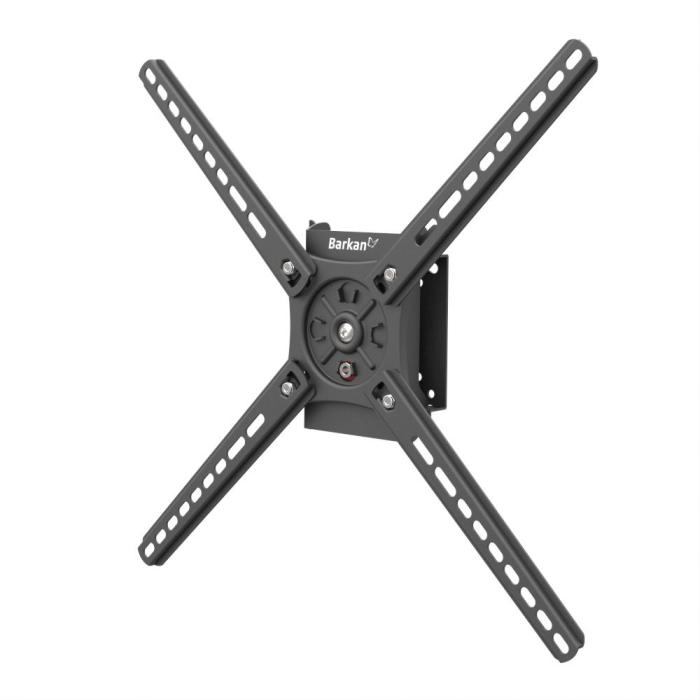 Suport TV Perete Barkan LXP 13-65″, negru, max. 36kg, rotatie landscape, portret, VESA 75x75mm – 400x400mm