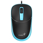 Mouse cablat Genius DX-123, 1200DPI, negru/albastru, USB