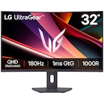 Monitor Gaming Curbat LG UltraGear™, 31.5", QHD (2560x1440), VA, 180Hz, 1ms (GtG), HDR10, AMD FreeSync™, VESA Adaptive Sync, OnScreen Control (LG Screen Manager), HDMI, DisplayPort, Negru