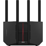 Router Gaming Wireless ASUS RT-BE92U, BE9700, Tri-Band, Quad-Core 2.0GHz CPU, 256MB/1GB Flash/RAM, 4K-QAM, MLO, 10G WAN/LAN port, AiProtection Pro, Adaptive QoS, VPN Fusion, Instant Guard, IPTV, OFDMA, MU-MIMO, UTF-8 SSID, Port forwarding, AiMesh