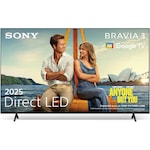 Televizor Sony BRAVIA 3 LED 50S39, 126 cm, Smart Google TV, 4K Ultra HD, Clasa E (Model 2025)