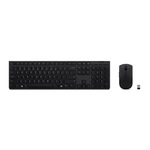 Set Tastatura si Mouse Lenovo 4X31K03968, Full-size, Wireless + Bluetooth, Negru