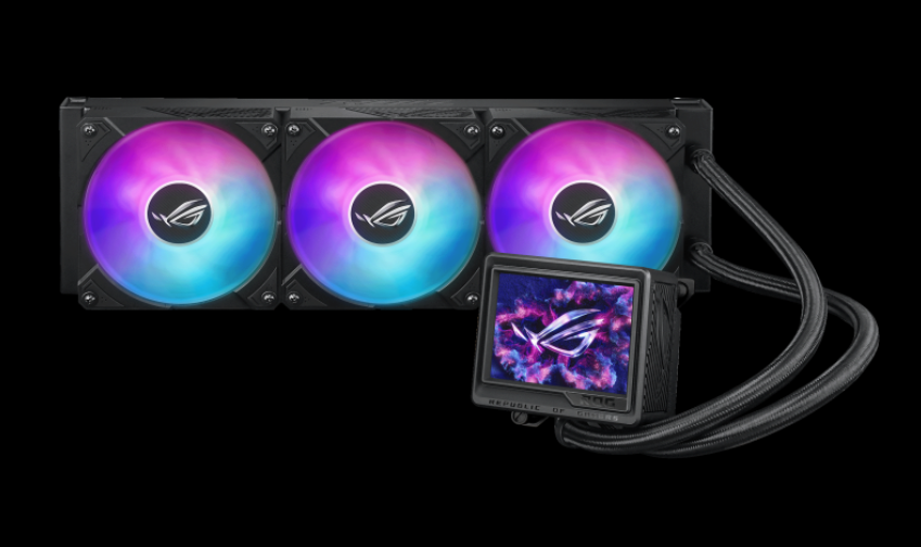 Cooler CPU AIO Asus ROG RYUJIN III 360 aRGB Extreme, Racire cu Lichid, Display LCD, Negru