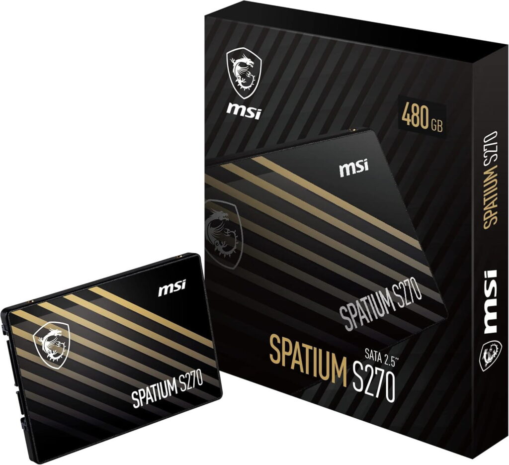 Solid State Drive, MSI, SPATIUM S270, 480GB, SATA3 2.5″, 500/450 MB/s, Multicolor